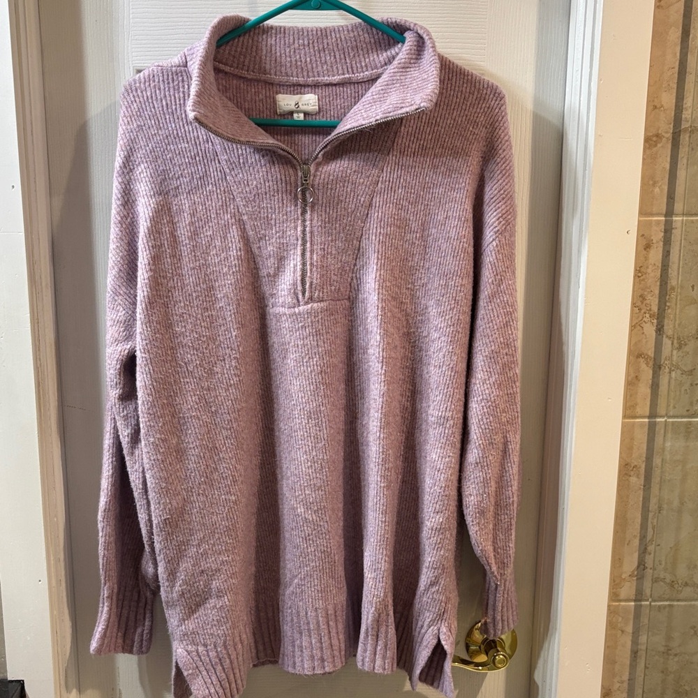 Lou & Grey Mauve Knit Sweater